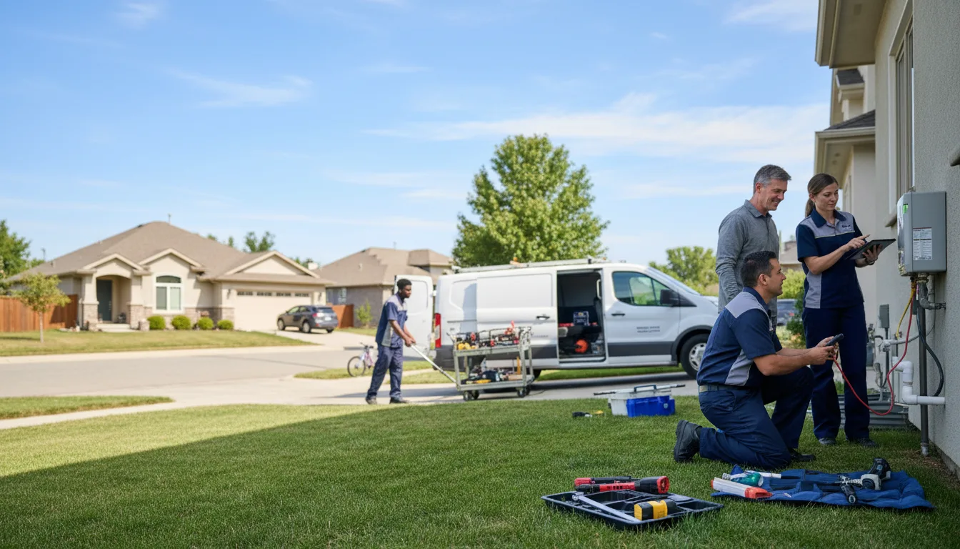 Tankless water heater service in Dickens, TX
